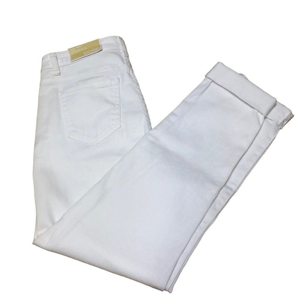 MICHAEL KORS $110 SELMA HIGH RISE CROPPED SKINNY JEANS size 2 NWT